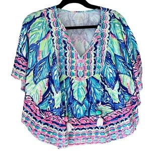 Lilly Pulitzer Poncho Blouse Size XXS/XS